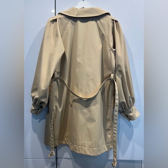 NWT Opening Ceremony Gathered Sleeve Trench Coat - Size XS - Picture 4 of 10